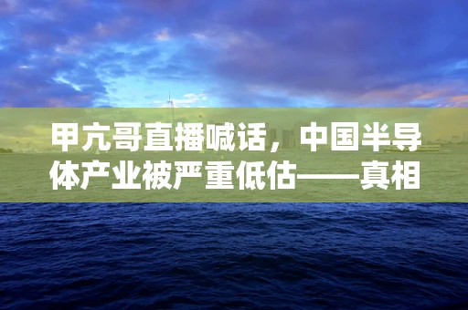 甲亢哥直播喊话，中国半导体产业被严重低估——真相与挑战并存的行业透视