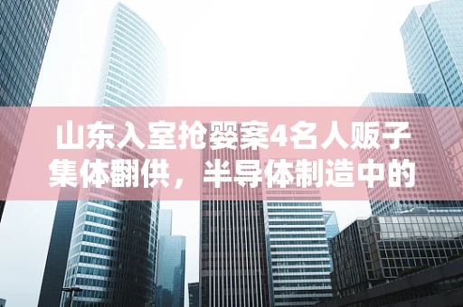 山东入室抢婴案4名人贩子集体翻供，半导体制造中的信任链与司法公正的挑战