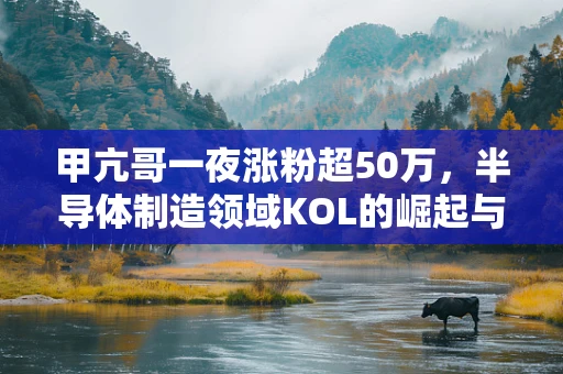 甲亢哥一夜涨粉超50万，半导体制造领域KOL的崛起与启示