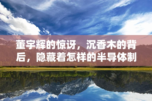 董宇辉的惊讶，沉香木的背后，隐藏着怎样的半导体制造价值启示？