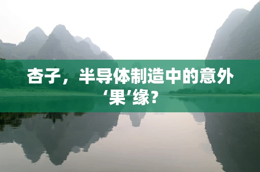 杏子，半导体制造中的意外‘果’缘？