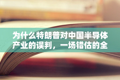 为什么特朗普对中国半导体产业的误判，一场错估的全球科技竞赛