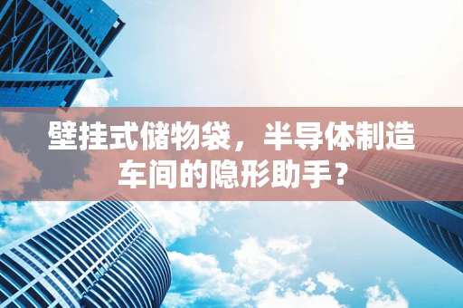 壁挂式储物袋，半导体制造车间的隐形助手？