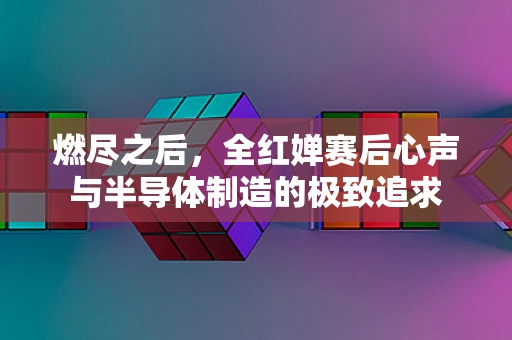 燃尽之后，全红婵赛后心声与半导体制造的极致追求