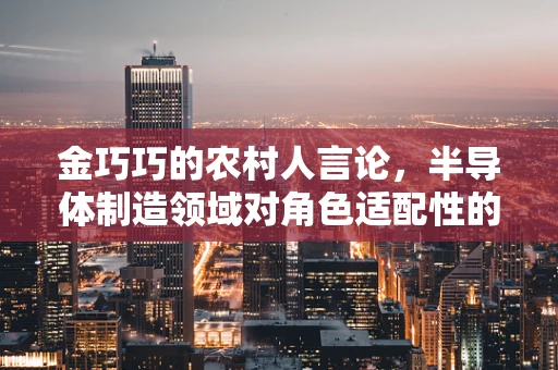 金巧巧的农村人言论，半导体制造领域对角色适配性的深度思考