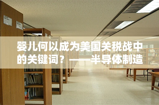 婴儿何以成为美国关税战中的关键词？——半导体制造行业的挑战与应对