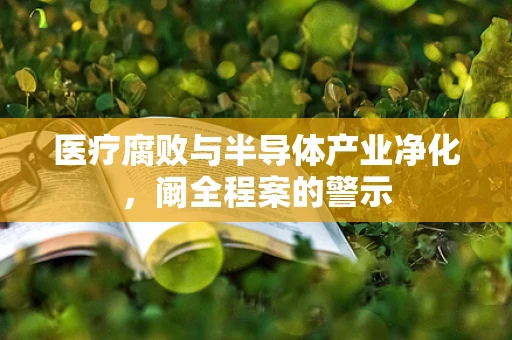医疗腐败与半导体产业净化，阚全程案的警示