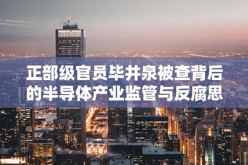 正部级官员毕井泉被查背后的半导体产业监管与反腐思考