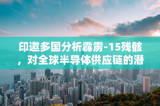 印邀多国分析霹雳-15残骸，对全球半导体供应链的潜在影响？