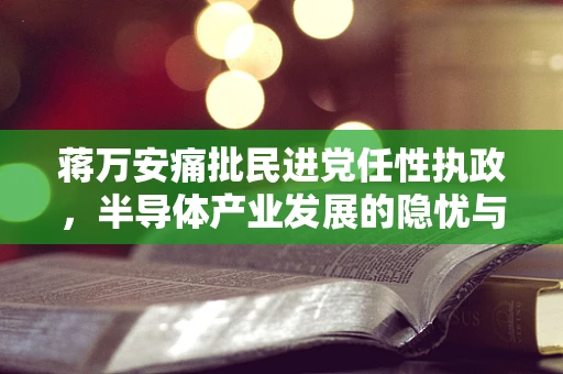蒋万安痛批民进党任性执政，半导体产业发展的隐忧与挑战